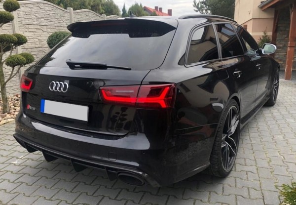 AUDI A6 C7 Avant Difúzor zadného nárazníka RS6 look TFB