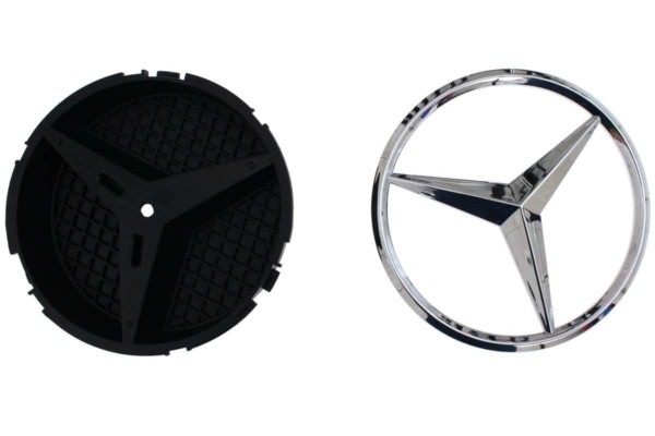 GRILLE MERCEDES BENZ W205 C63 GT LOOK CHRÓM (14-) – Obrázok 2