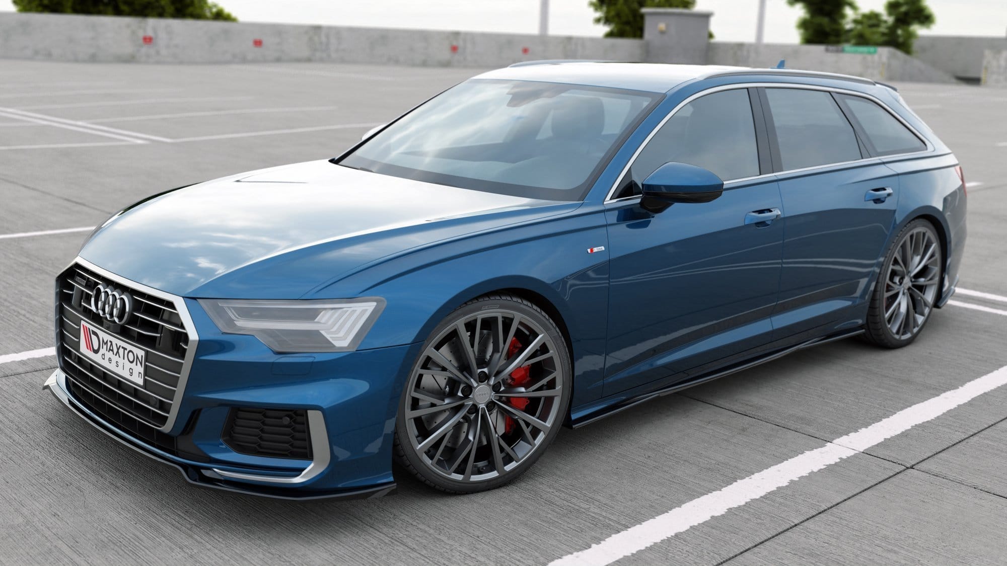 MAXTON DESIGN - Spoiler pod Predný náraznik V.1 Audi A6 S-Line / S6 C8 ,
Čierny lesk – Obrázok 3
