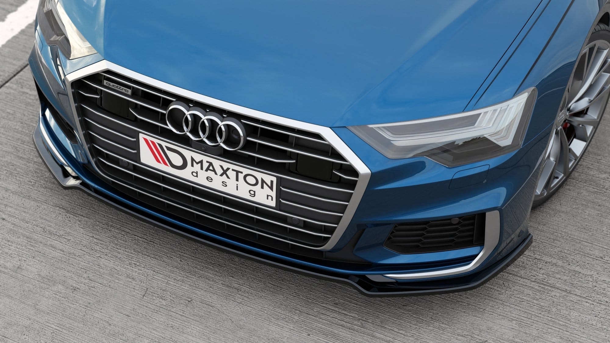 MAXTON DESIGN - Spoiler pod Predný náraznik V.1 Audi A6 S-Line / S6 C8 ,
Čierny lesk – Obrázok 4
