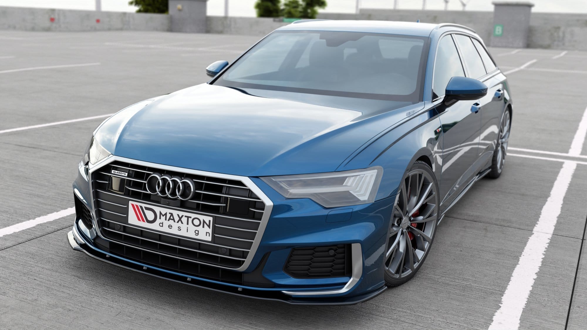 MAXTON DESIGN - Spoiler pod Predný náraznik V.2 Audi A6 S-Line / S6 C8 ,
Čierny lesk – Obrázok 2
