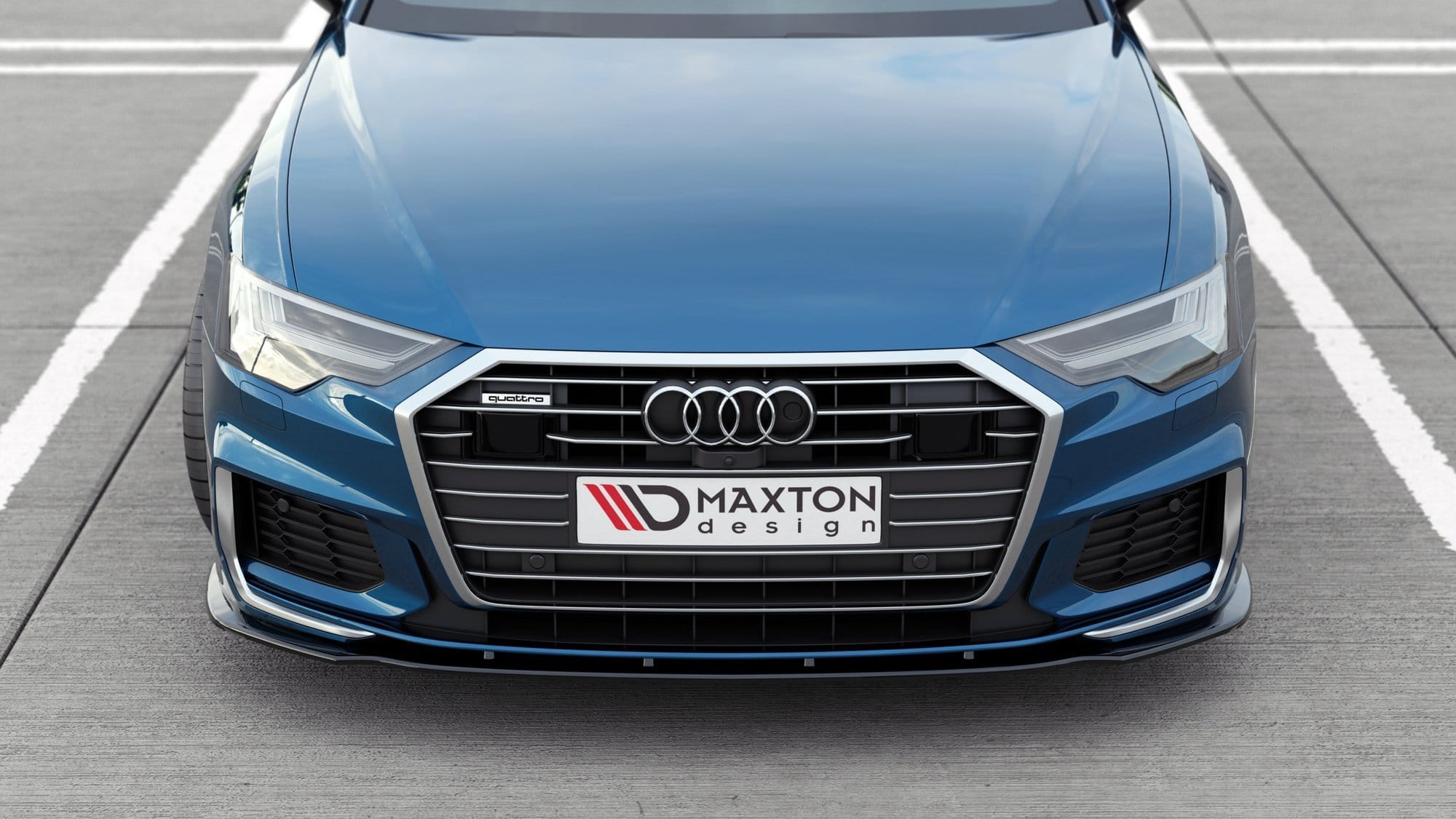 MAXTON DESIGN - Spoiler pod Predný náraznik V.2 Audi A6 S-Line / S6 C8 ,
Čierny lesk – Obrázok 5
