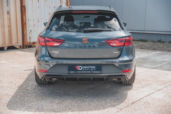 MAXTON DESIGN - Difúzor zadného náraznika  V.2 Seat Leon Cupra ST Mk3 FL , 
Čierny lesk – Obrázok 2
