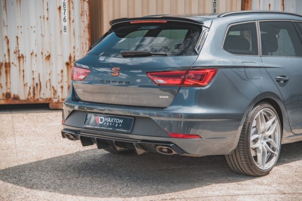 MAXTON DESIGN - Difúzor zadného náraznika  V.2 Seat Leon Cupra ST Mk3 FL , 
Čierny lesk – Obrázok 5