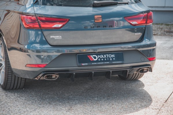 MAXTON DESIGN - Difúzor zadného náraznika  V.2 Seat Leon Cupra ST Mk3 FL , 
Čierny lesk – Obrázok 6