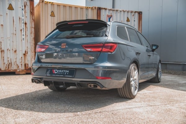 MAXTON DESIGN - Difúzor zadného náraznika  V.2 Seat Leon Cupra ST Mk3 FL , 
Čierny lesk – Obrázok 4