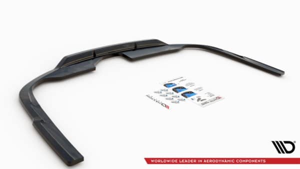 MAXTON DESIGN - Stredový spoiler pod zadný náraznik Audi A6 S-Line Avant C8 , Čierny lesk – Obrázok 6