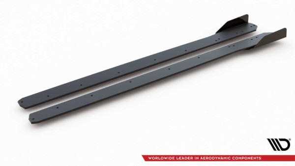 MAXTON DESIGN - Racing Durability Lišty pod prahy + Splitre Ford Focus ST / ST-Line Mk4 , Black + Gloss Flaps – Obrázok 8