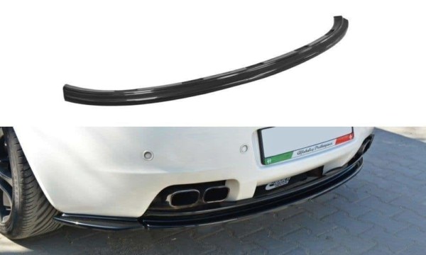 MAXTON DESIGN - Stredový spoiler pod zadný náraznik Alfa Romeo Brera (without vertical bars) , 
Čierny lesk