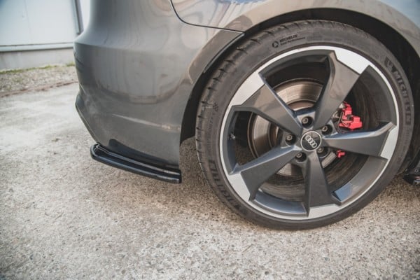 MAXTON DESIGN - Bočné difúzory zadného náraznika V.1 Audi RS3 8V Sportback , Čierny lesk – Obrázok 5
