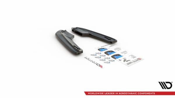 MAXTON DESIGN - Bočné difúzory zadného náraznika V.1 Audi RS3 8V Sportback , Čierny lesk – Obrázok 6
