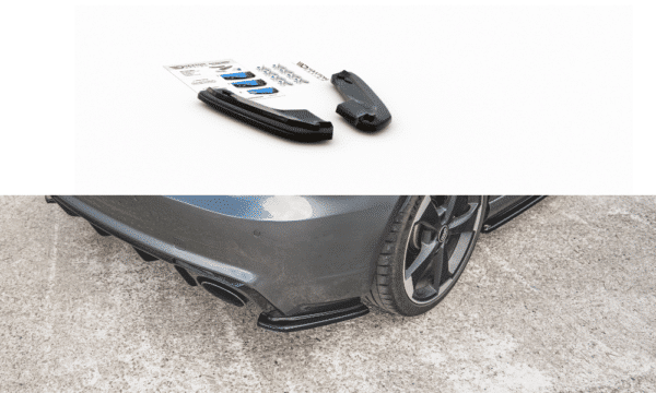 MAXTON DESIGN - Bočné difúzory zadného náraznika V.1 Audi RS3 8V Sportback , Čierny lesk