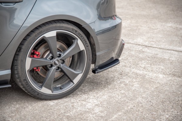 MAXTON DESIGN - Bočné difúzory zadného náraznika V.2 Audi RS3 8V Sportback , Čierny lesk – Obrázok 3