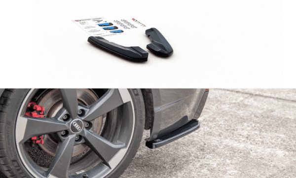 MAXTON DESIGN - Bočné difúzory zadného náraznika V.2 Audi RS3 8V Sportback , Čierny lesk