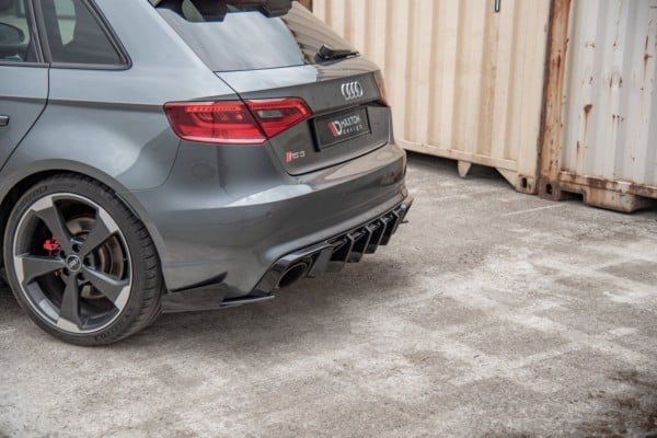 MAXTON DESIGN - Zadné  bočné Splitre Audi RS3 8V Sportback , Gloss Flaps SEITE – Obrázok 4