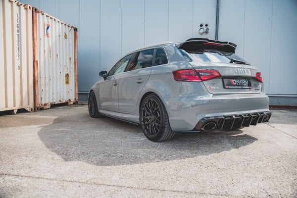 MAXTON DESIGN - Racing Durability Lišty pod prahy Audi RS3 8V Sportback , Black – Obrázok 2