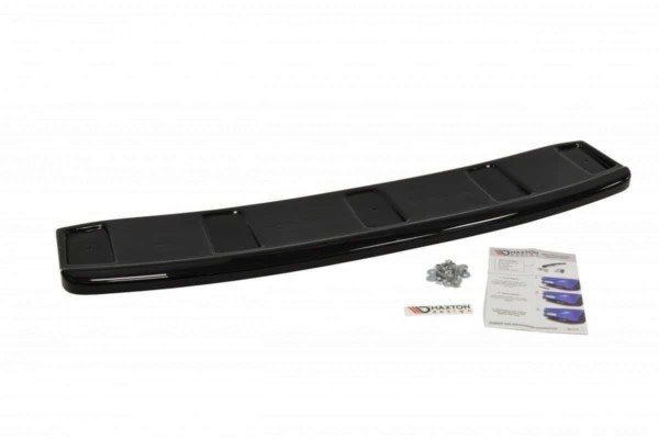 MAXTON DESIGN - Stredový spoiler pod zadný náraznik AUDI A7 S-LINE (FACELIFT) (without vertical bars) , Čierny lesk