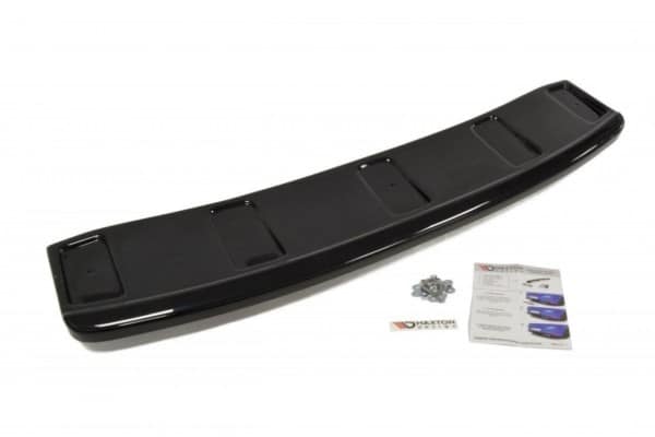 MAXTON DESIGN - Stredový spoiler pod zadný náraznik AUDI A7 S-LINE (FACELIFT) (with vertical bars) , Čierny lesk – Obrázok 2