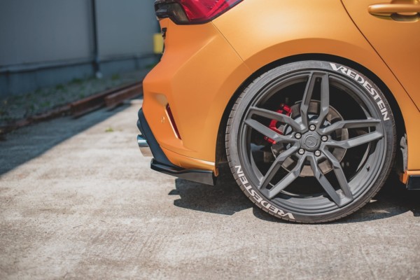 MAXTON DESIGN - Bočné difúzory zadného náraznika V.3 Ford Focus ST Mk4 , Čierny lesk – Obrázok 3