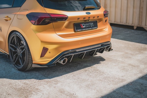 MAXTON DESIGN - Bočné difúzory zadného náraznika V.3 Ford Focus ST Mk4 , Čierny lesk – Obrázok 4