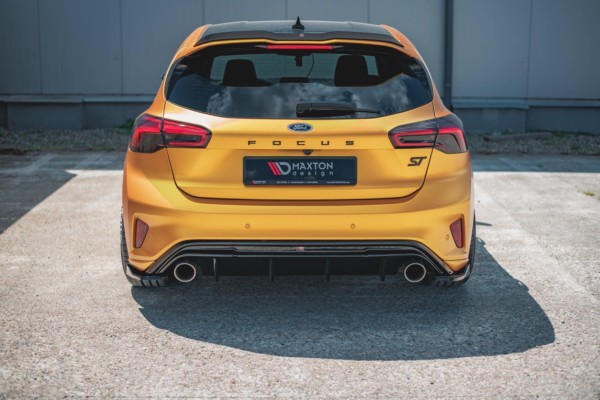 MAXTON DESIGN - Bočné difúzory zadného náraznika V.3 Ford Focus ST Mk4 , Čierny lesk – Obrázok 5
