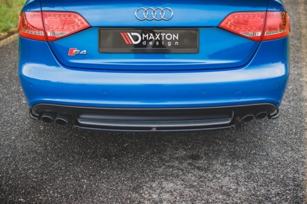 MAXTON DESIGN - Bočné difúzory zadného náraznika Audi S4 / A4 S-Line B8 Sedan , Čierny lesk – Obrázok 3