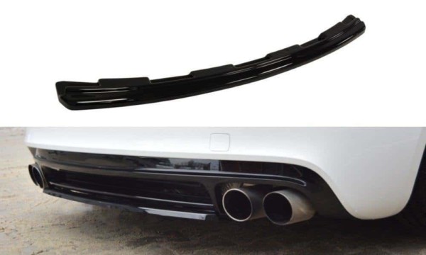 MAXTON DESIGN - Stredový spoiler pod zadný náraznik Audi TT S 8J (without vertical bars) , Čierny lesk 
1018