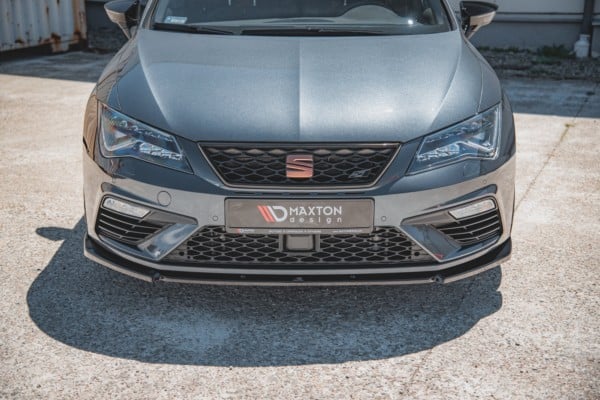 MAXTON DESIGN - Spoiler pod Predný náraznik   V.6 Seat Leon Cupra / FR Mk3 FL , Čierny lesk c – Obrázok 2