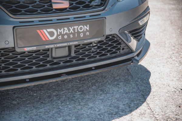 MAXTON DESIGN - Spoiler pod Predný náraznik   V.6 Seat Leon Cupra / FR Mk3 FL , Čierny lesk c – Obrázok 5