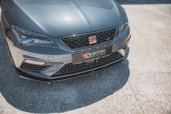 MAXTON DESIGN - Spoiler pod Predný náraznik   V.6 Seat Leon Cupra / FR Mk3 FL , Čierny lesk c – Obrázok 6