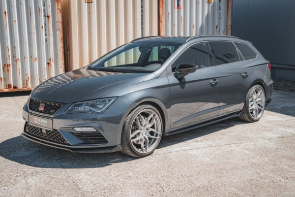 MAXTON DESIGN - Lišty pod prahy V.4 Seat Leon Cupra / FR Mk3 FL , Čierny lesk 

, – Obrázok 5
