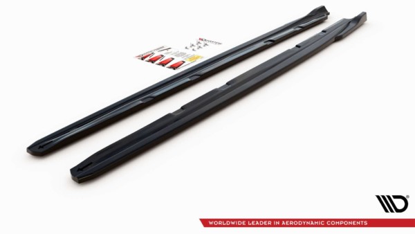 MAXTON DESIGN - Lišty pod prahy V.4 Seat Leon Cupra / FR Mk3 FL , Čierny lesk 

, – Obrázok 7