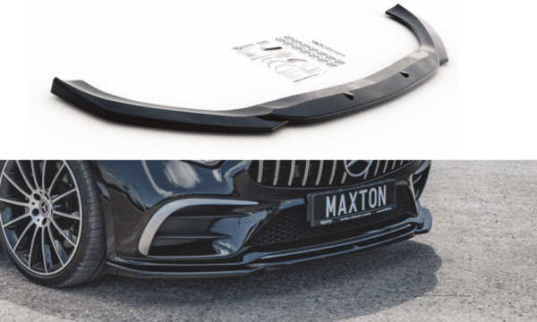 MAXTON DESIGN - Spoiler pod Predný náraznik   V.1 Mercedes-Benz CLS AMG-Line C257 , Čierny lesk 


,