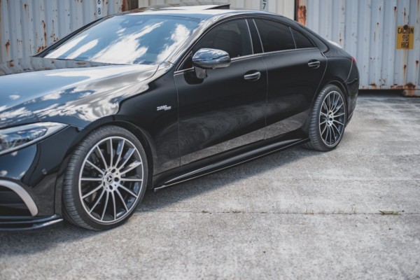 MAXTON DESIGN - Lišty pod prahy Mercedes-Benz CLS AMG-Line C257 , Čierny lesk 

, – Obrázok 4