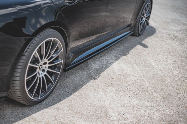 MAXTON DESIGN - Lišty pod prahy Mercedes-Benz CLS AMG-Line C257 , Čierny lesk 

, – Obrázok 5