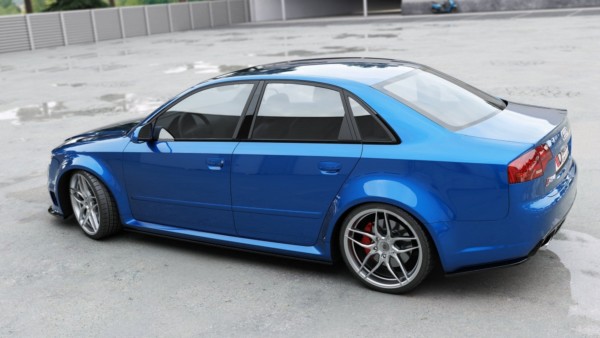 MAXTON DESIGN - Lišty pod prahy Audi RS4 B7 , Čierny lesk – Obrázok 5