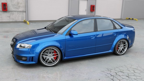 MAXTON DESIGN - Lišty pod prahy Audi RS4 B7 , Čierny lesk – Obrázok 6