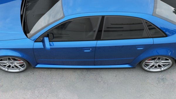 MAXTON DESIGN - Lišty pod prahy Audi RS4 B7 , Čierny lesk – Obrázok 4