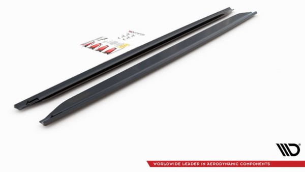 MAXTON DESIGN - Lišty pod prahy Audi RS4 B7 , Čierny lesk – Obrázok 8