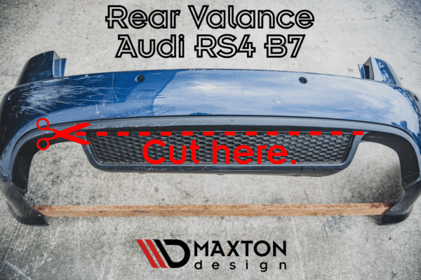 MAXTON DESIGN - Difúzor zadného náraznika  Audi RS4 B7 , 
Čierny lesk 
 
, – Obrázok 7