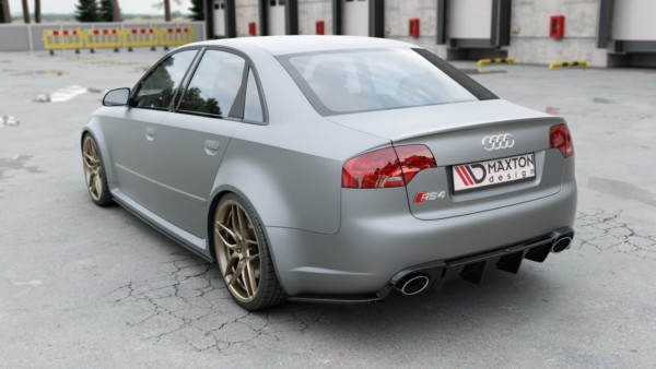MAXTON DESIGN - Difúzor zadného náraznika  Audi RS4 B7 , 
Čierny lesk 
 
, – Obrázok 2