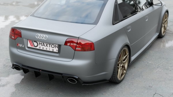 MAXTON DESIGN - Difúzor zadného náraznika  Audi RS4 B7 , 
Čierny lesk 
 
, – Obrázok 3