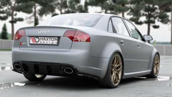 MAXTON DESIGN - Difúzor zadného náraznika  Audi RS4 B7 , 
Čierny lesk 
 
, – Obrázok 5