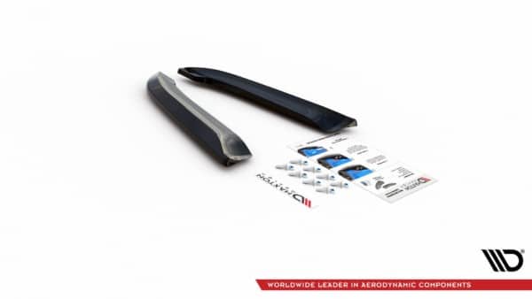 MAXTON DESIGN - Bočné difúzory zadného náraznika V.2 Audi RS4 Sedan B7 , Čierny lesk , – Obrázok 9