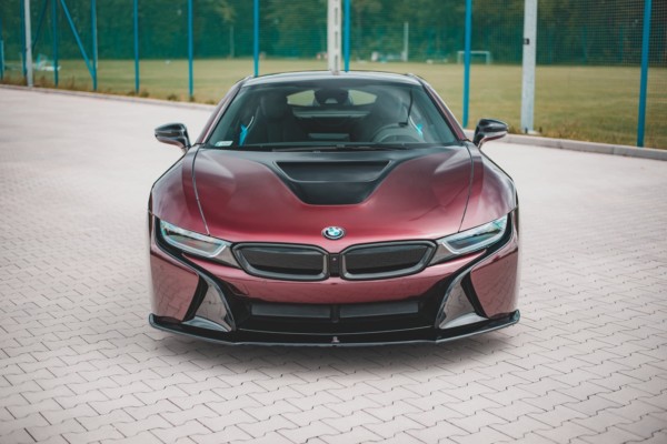 MAXTON DESIGN - Spoiler pod Predný náraznik vhodné pre BMW i8 , Čierny lesk – Obrázok 2