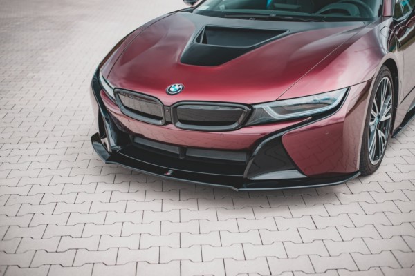 MAXTON DESIGN - Spoiler pod Predný náraznik vhodné pre BMW i8 , Čierny lesk – Obrázok 3
