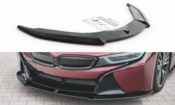 MAXTON DESIGN - Spoiler pod Predný náraznik   vhodné pre BMW i8 , Čierny lesk