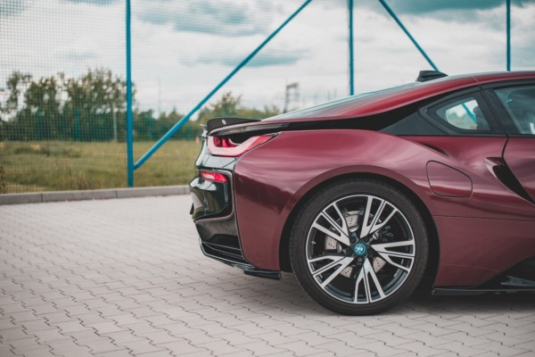 MAXTON DESIGN - Stredový spoiler pod zadný náraznik vhodné pre BMW i8 , Čierny lesk – Obrázok 6