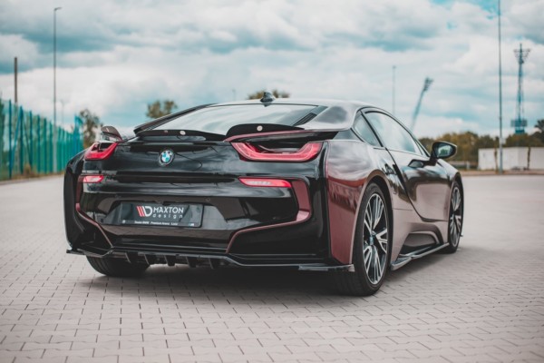 MAXTON DESIGN - Stredový spoiler Spoiler vhodné pre BMW i8 , 
Čierny lesk – Obrázok 5