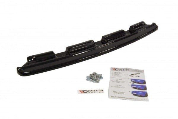 MAXTON DESIGN - Stredový spoiler pod zadný náraznik for vhodné pre BMW 6 Gran CoupĂ© MPACK (without vertical bars) , Čierny lesk 1032 – Obrázok 3